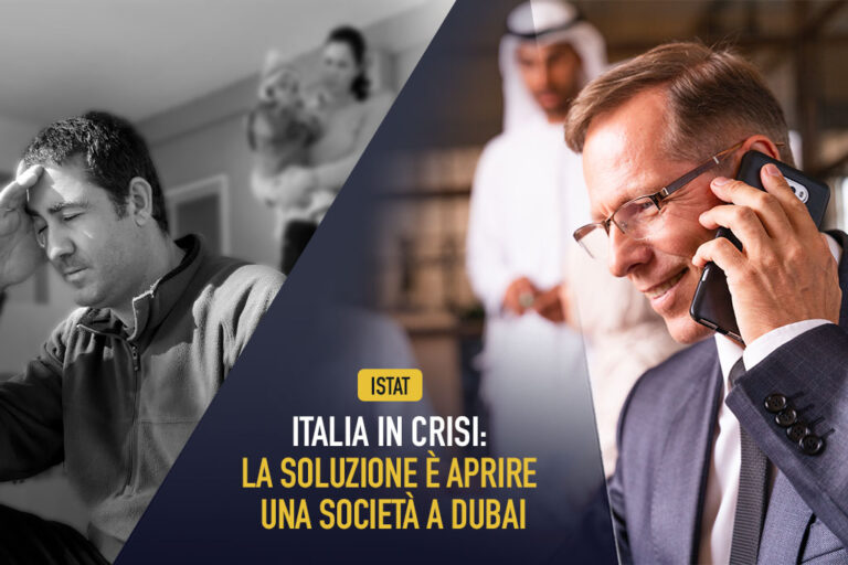 Istat, Italia in crisi: la soluzione è aprire una società a Dubai