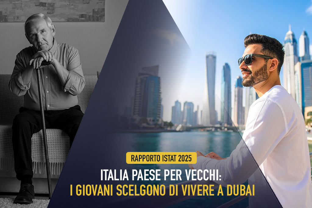 Rapporto Istat 2025, Italia Paese per vecchi: i giovani scelgono di vivere a Dubai