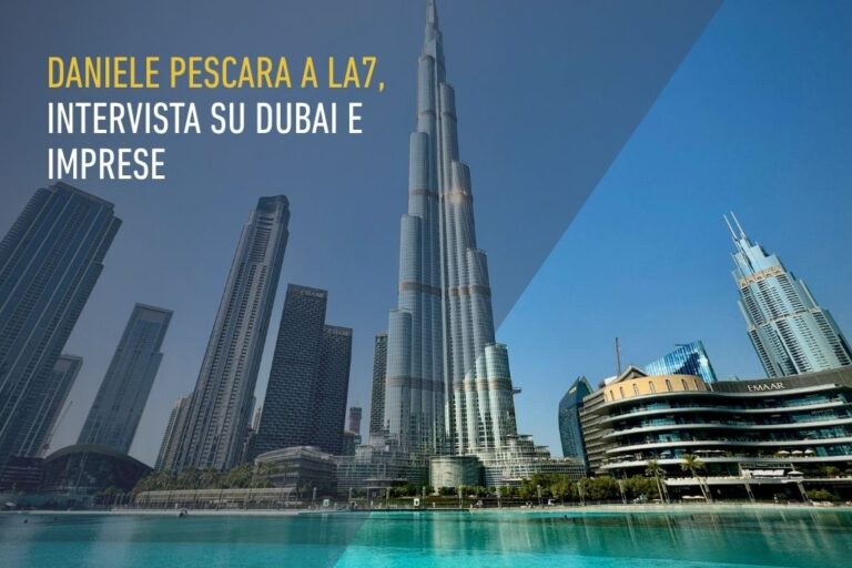 Daniele Pescara a LA7, intervista su Dubai e imprese