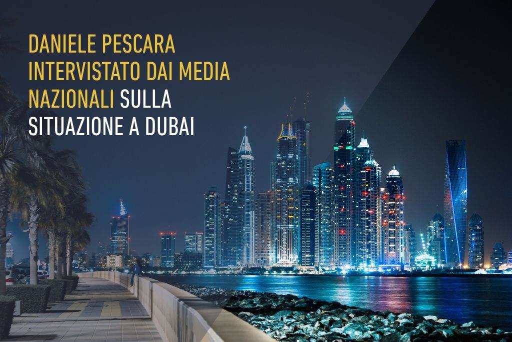 Daniele Pescara intervistato dai media nazionali sulla situazione a Dubai